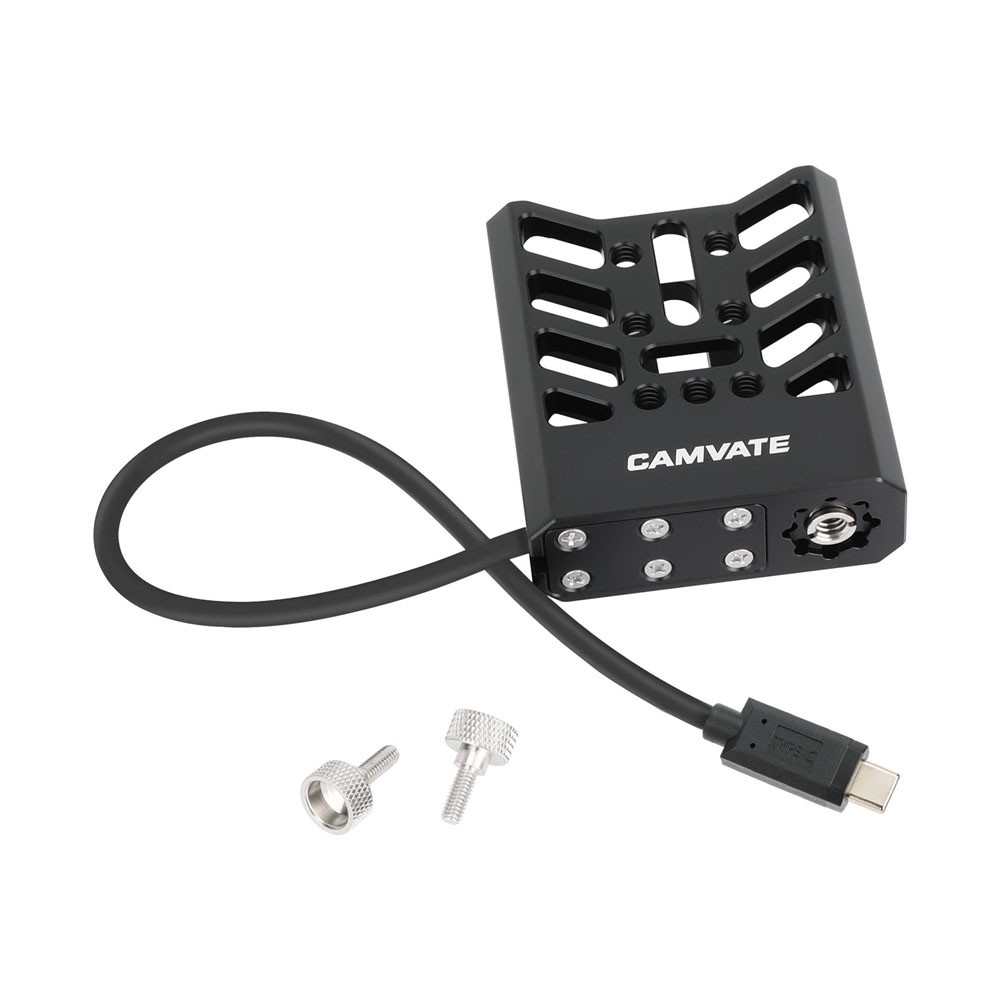 CAMVATE SSD Holder with Straight USB-C Cablefor Samsung T7 Shield