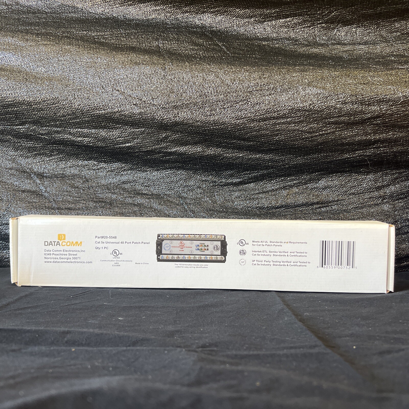 DataComm Part#20-5548 Cat 5e Universal 48 Port Patch Panel