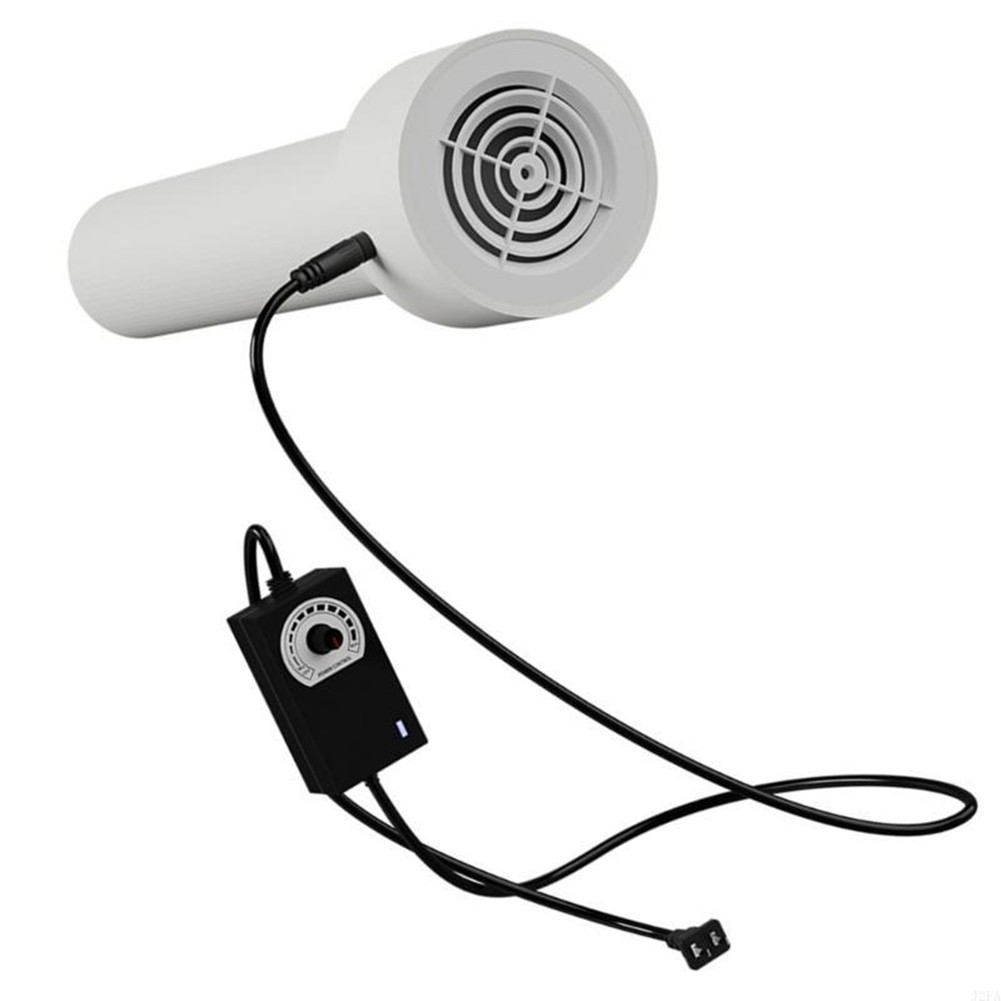 Compact 12V Inline Duct Fan Vent Booster for Fresh Air Circulation in Closets