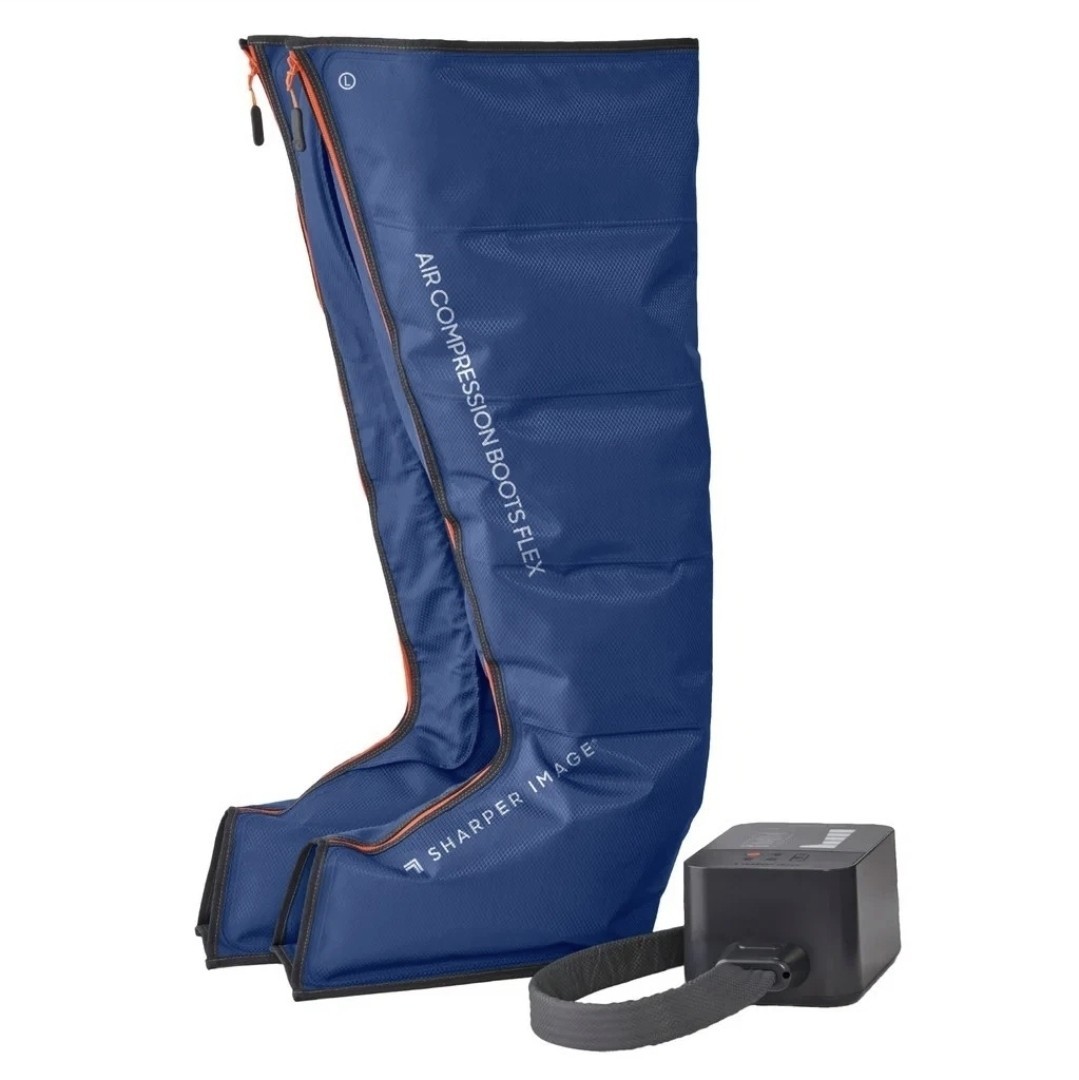 NEW Sharper Image Air Compression Boots Flex Leg Massager Powerboost S/M