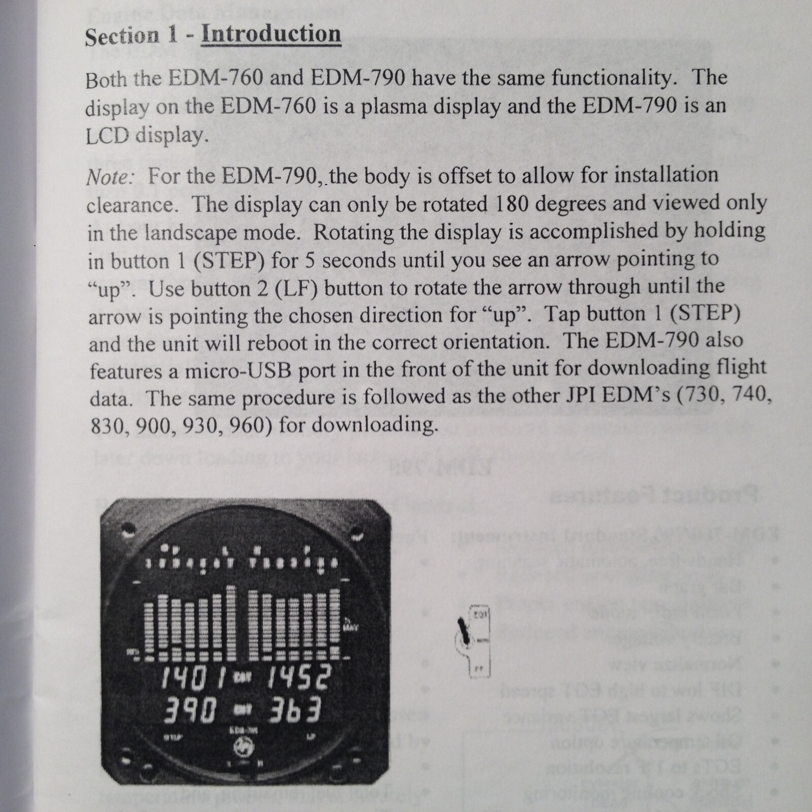 JPI Instruments EDM-760 & EDM 790 TWIN Pilot's Guide Manual