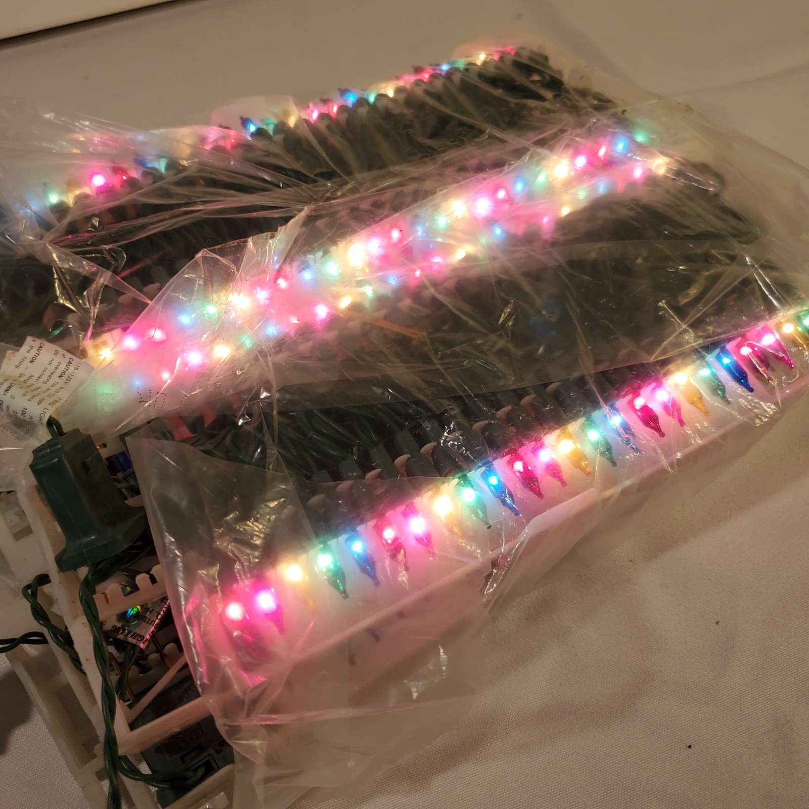 2 multicolor string lights indoor/outdoor, works, Christmas/Party