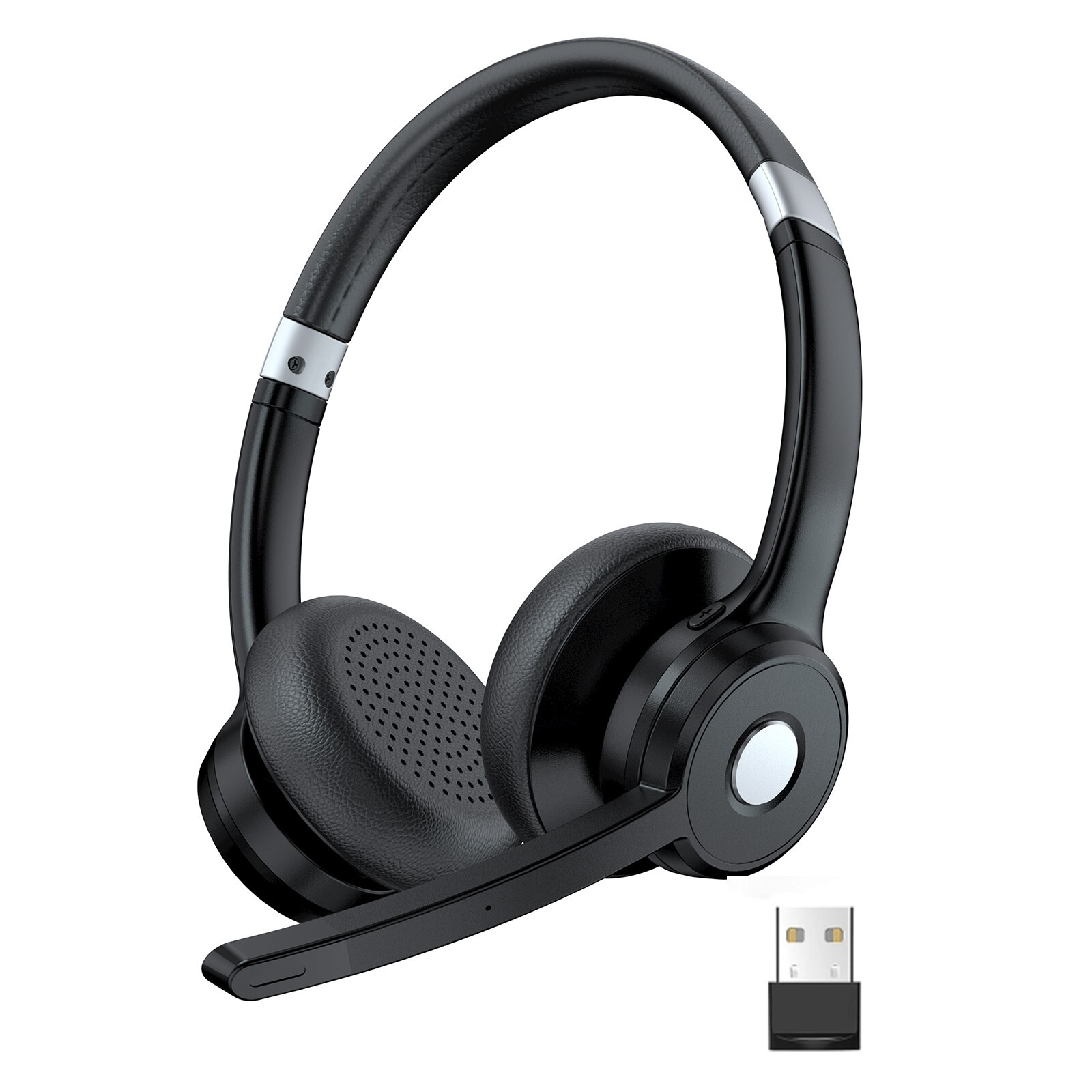 Trucker Bluetooth Headphone 5.2 Wireless Headset w/Microphone for Cell Phones