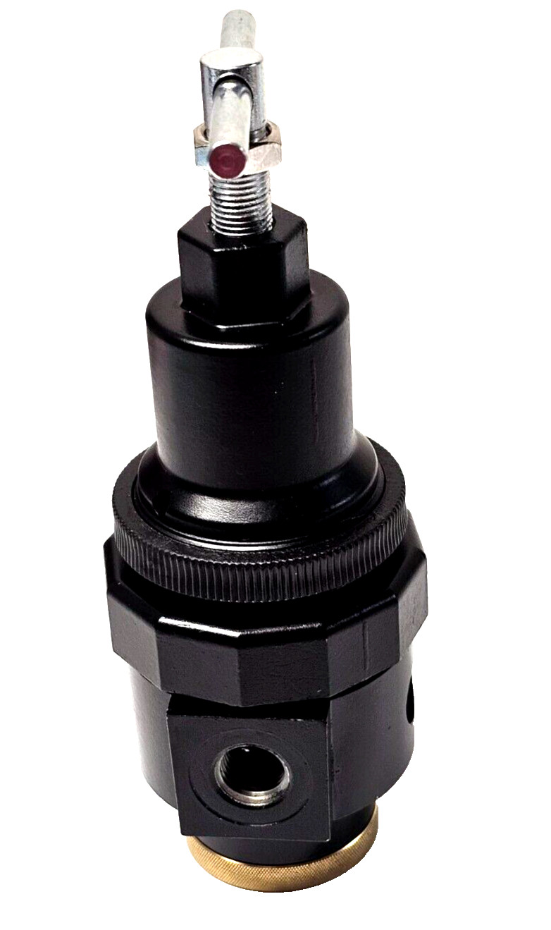 Interstate Pneumatic 1/4" NPT "T" Handle Regulator 0-125 PSI w/Gauge USA W1140T