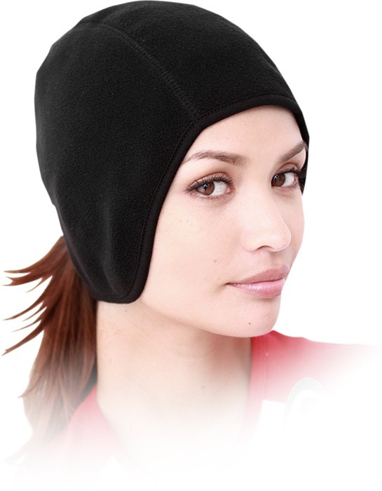 Schampa Fleece Ponytail Skullcap Black
