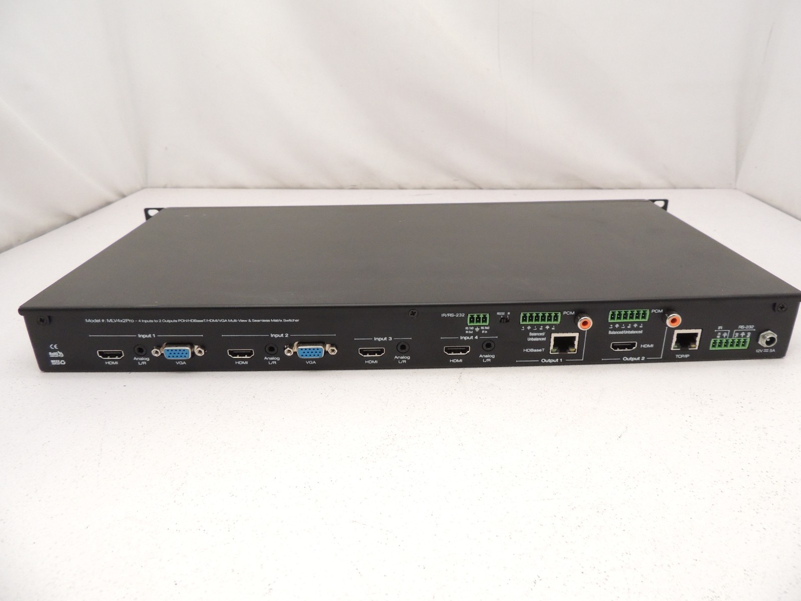 Key Digital KD-MLV4X2Pro 4x2 4 Input 2 Output HDMI Matrix Switcher