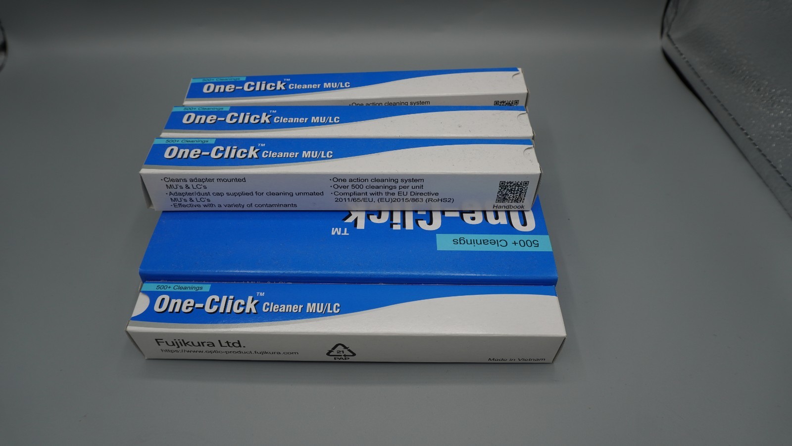 Fujikura One-Click Cleaner MU/LC 500+ Cleaning LOT Of 9