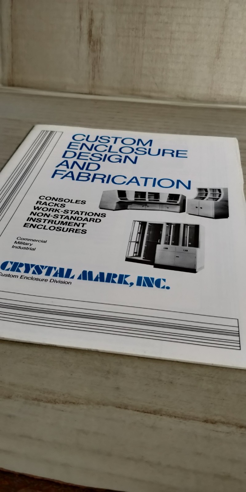 1991 Crystal Mark Inc. Custom enclosure design and fabrication Catalog C2