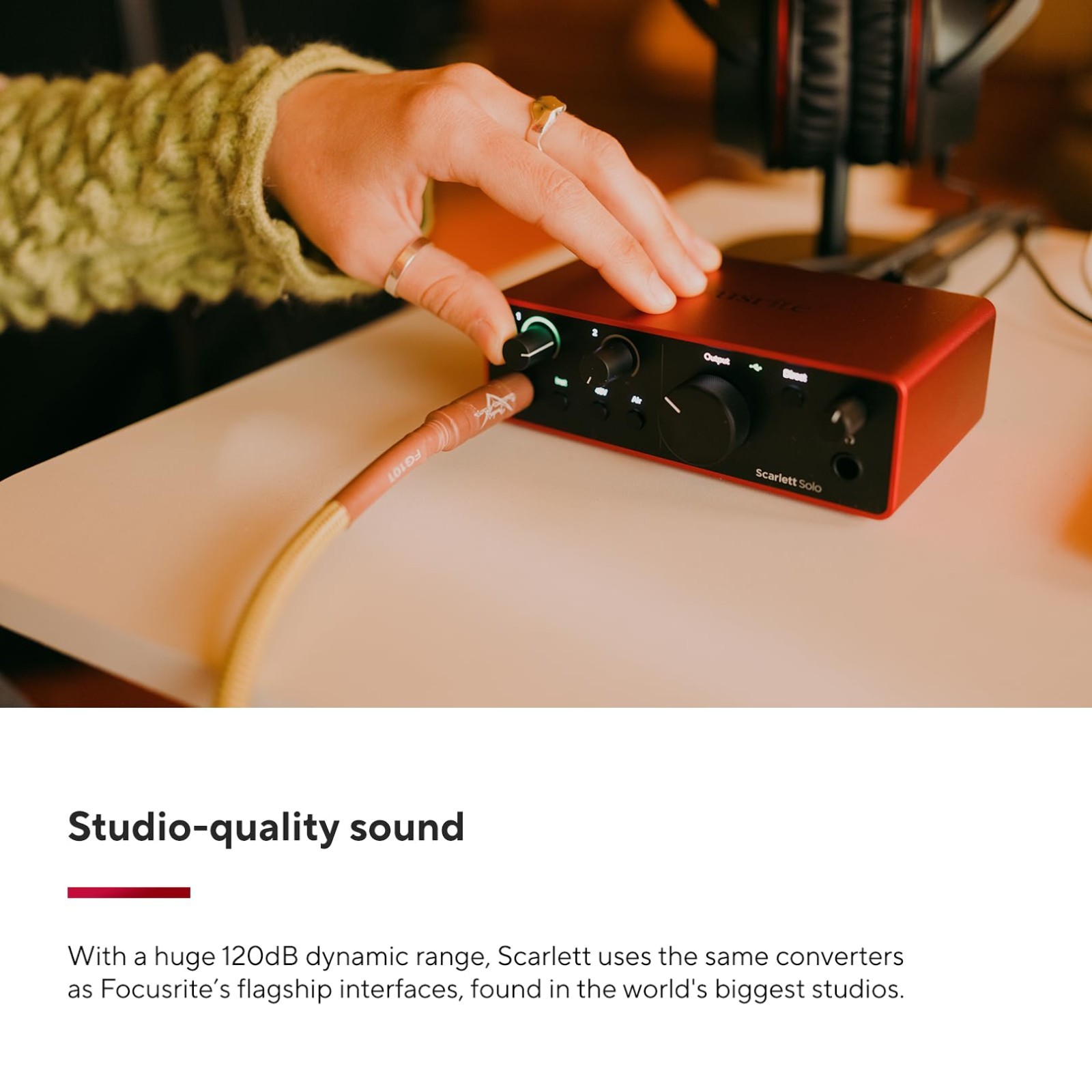 USB Audio Interface for Guitarists, Vocalists & Producers - Studio Quality Recor