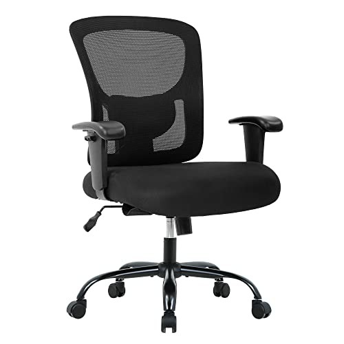 Big and Tall Office Chair 400lbs Wide Seat Desk Chair Computer Chair with