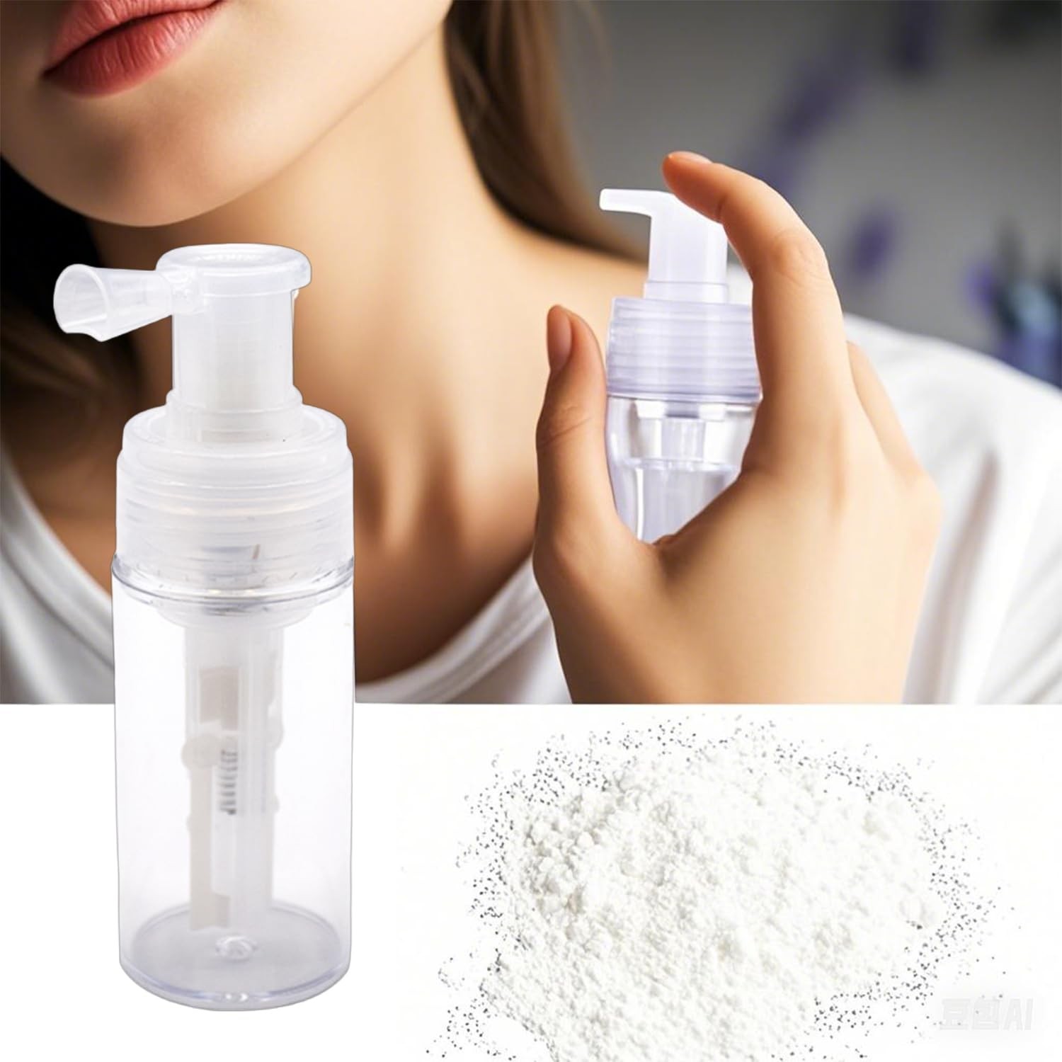 Portable Detachable Travel Spray Bottle Container Barber Powder Bottle Spray ...