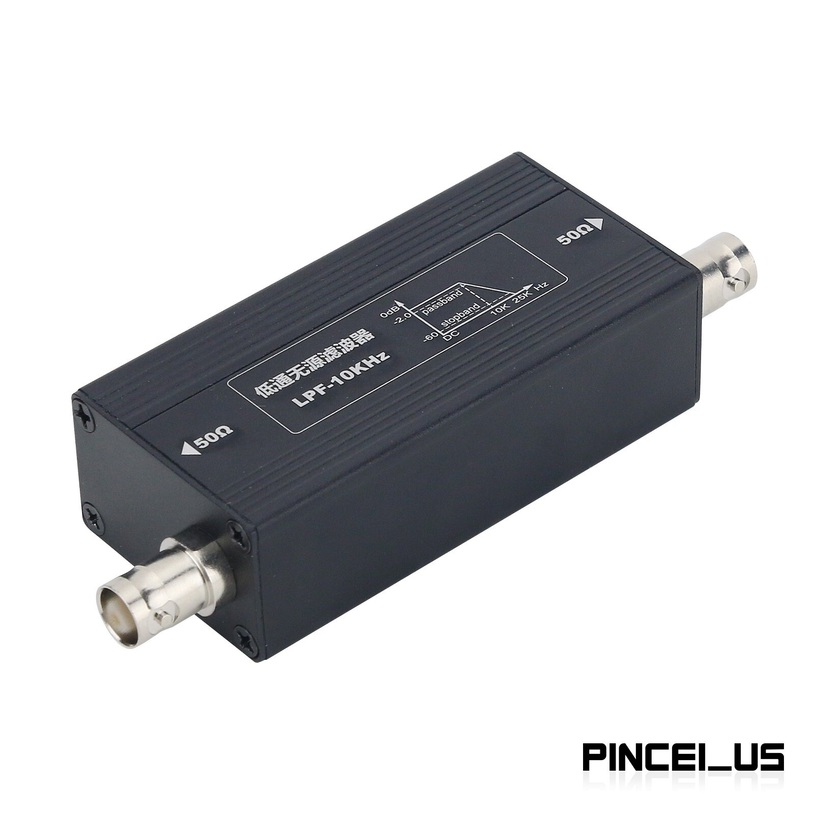 LC Passive Low Pass Filter LPF-10KHz 50ohm for RX with Dual BNC Female Connector