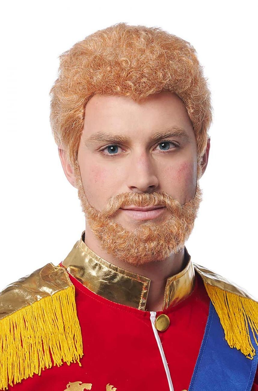 Prince Adult Wig & Beard Red Prince Harry