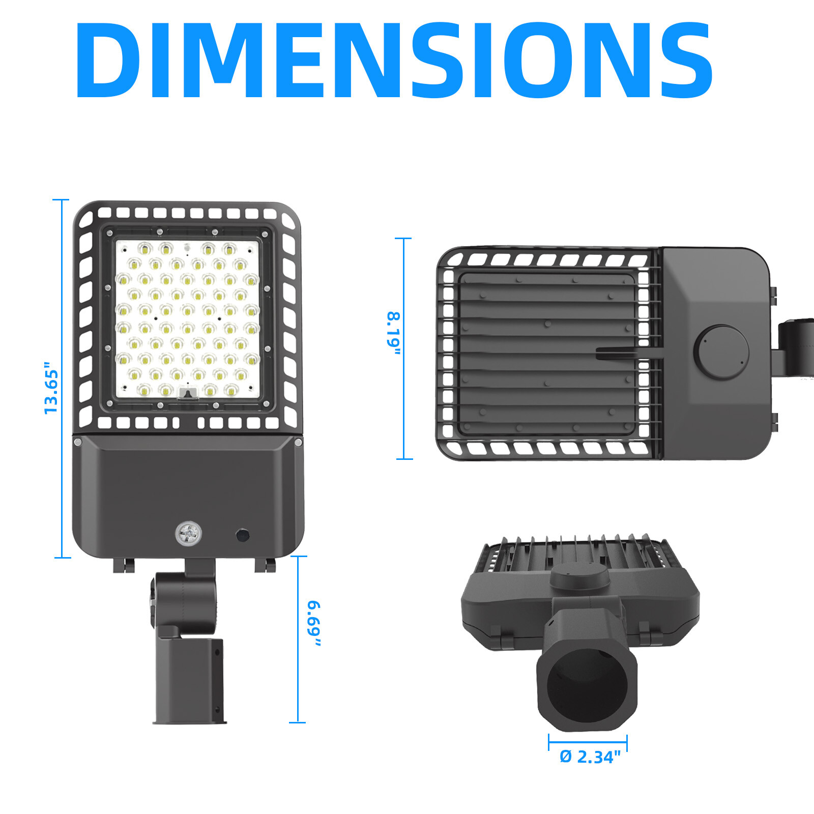LED Security Light 200w Outdoor with Dusk-Dawn Photocell Sensor IP65,ETL Listed