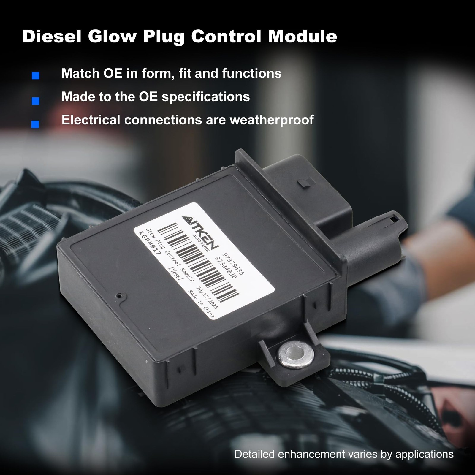 AITKEN Diesel Glow Plug Controller 97379635 Compatible Chevy Tahoe For Chevro...