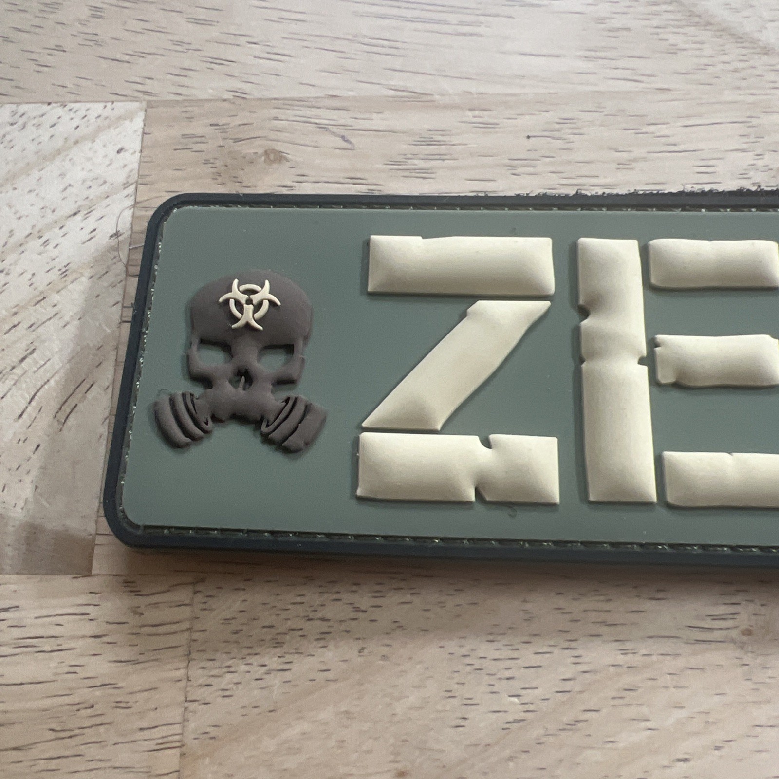 Z.E.R.T. PVC Raid Patch - Olive Drab Green / Tan (7" x 2")