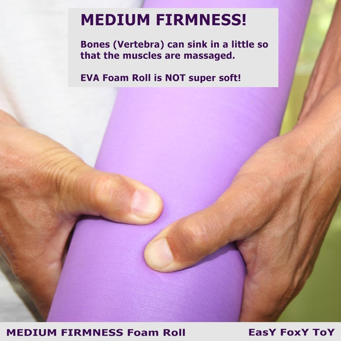 Personal Massage Roller - 4″ Medium-Hard EVA Foam for Effective Pain Management