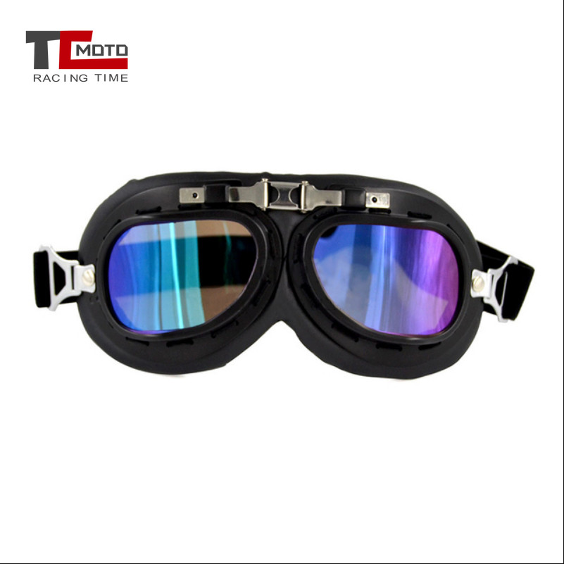 ATV Motorcycle Goggles Dirt Bike Off Road Bicycle Vintage Riding Glasses UV Lens