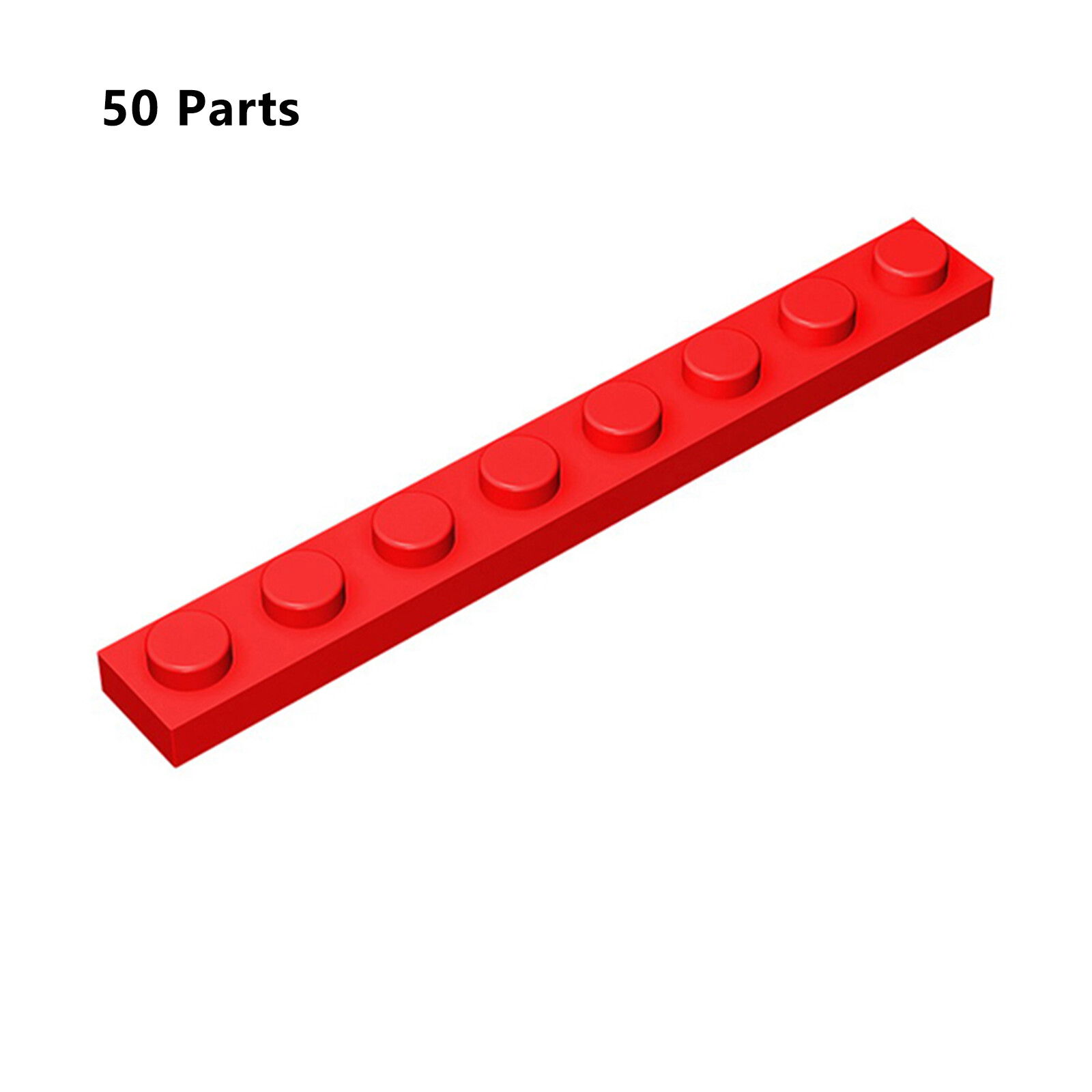 3460 Plate 1x8 Red Bricks Parts 50 PCS Bricks, Pieces & Parts 100% Compatible