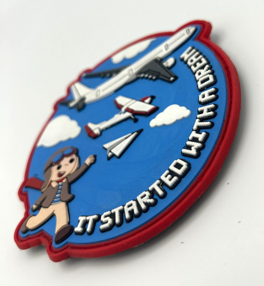 IT STARTED WITH A DREAM - STUDENT PILOT -HIGH QUALITY PVC PATCH