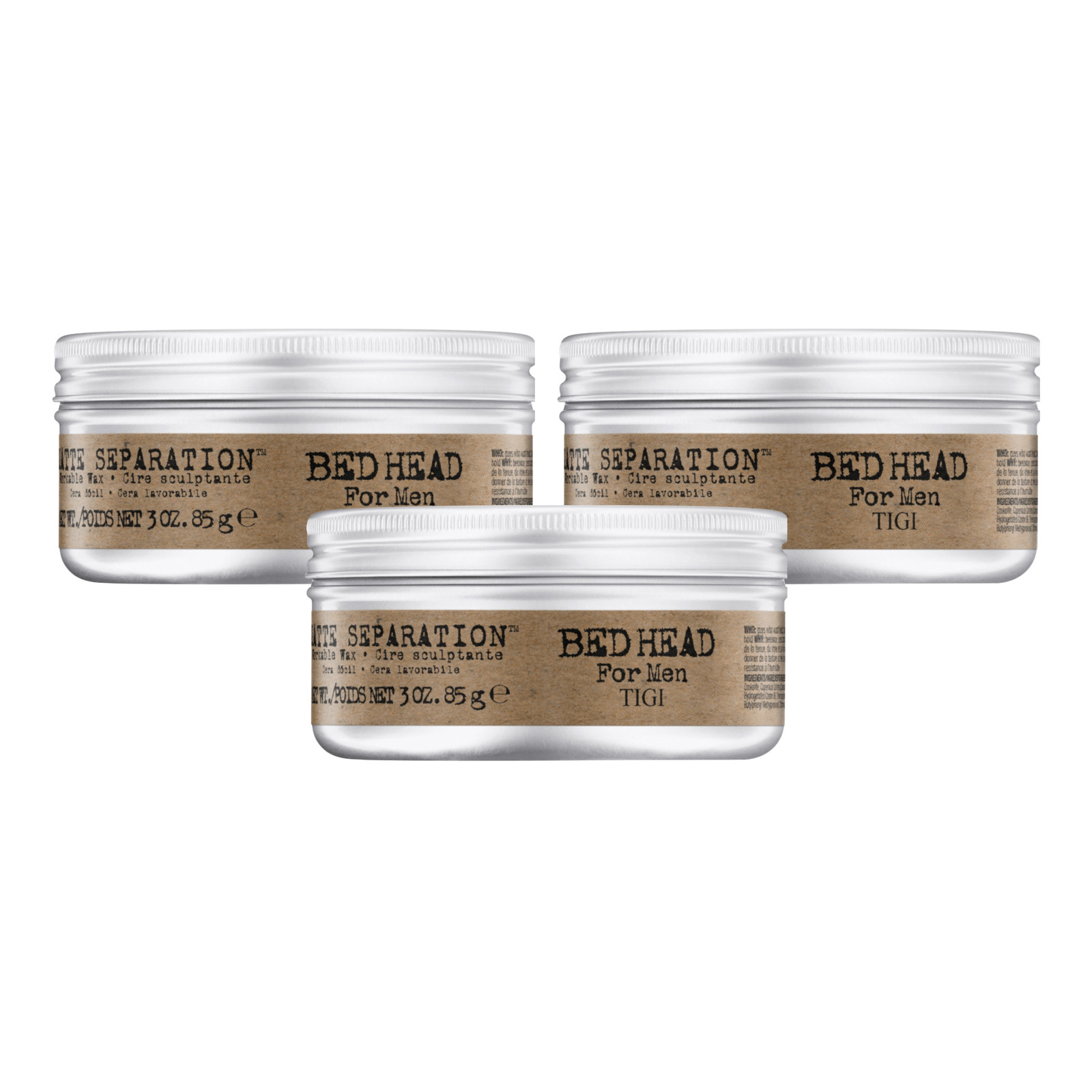 TIGI Bed Head for Men Matte Separation Workable Wax - 3 oz (2 Pack)
