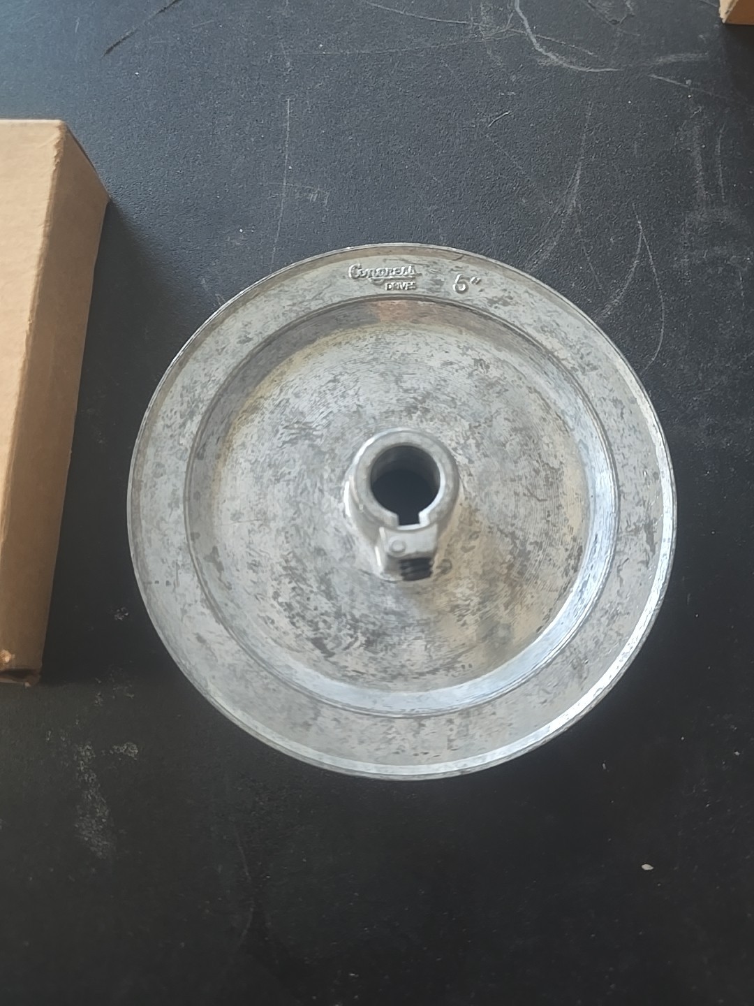 CONGRESS Drives 3X916 V-Belt Pulley: 1 Groove, 5 in OD, Fixed Bore, 5/8 in Bore