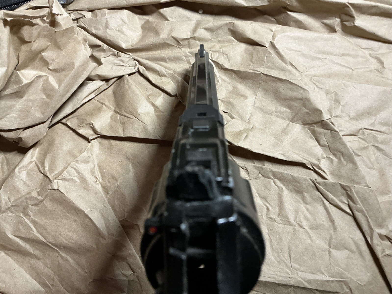 Crossman 357 pellet gun pistol Needs A Spring Adjust, Does Fire Functional
