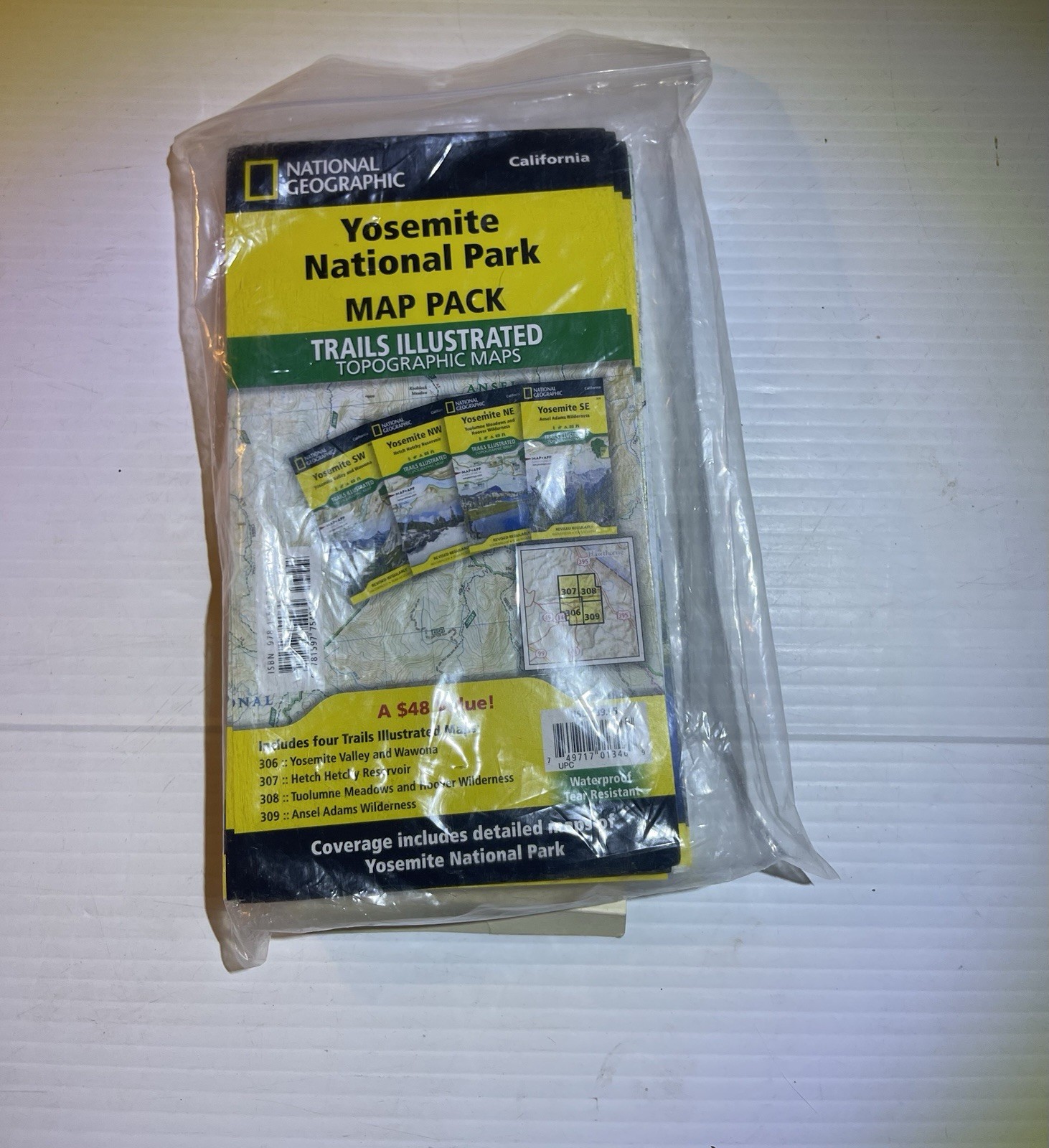 Yosemite National Park Maps NE NW SE SW National Geographic