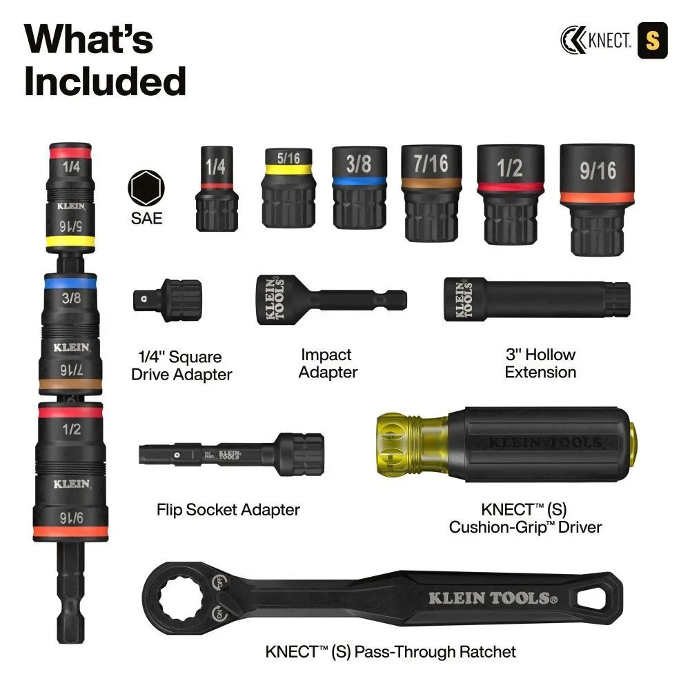 Klein Tools 21-Piece Klein Knect Starter Kit 65300KNECT
