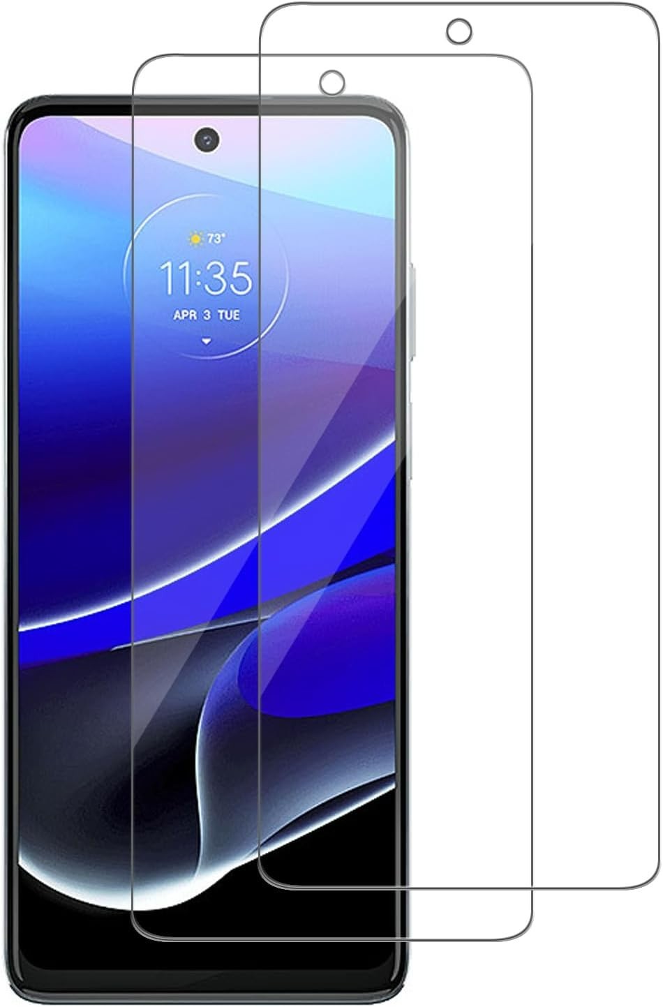 2 Pack Tempered Glass Compatible for Moto G Stylus 4G/5G 2022 Bubble Free