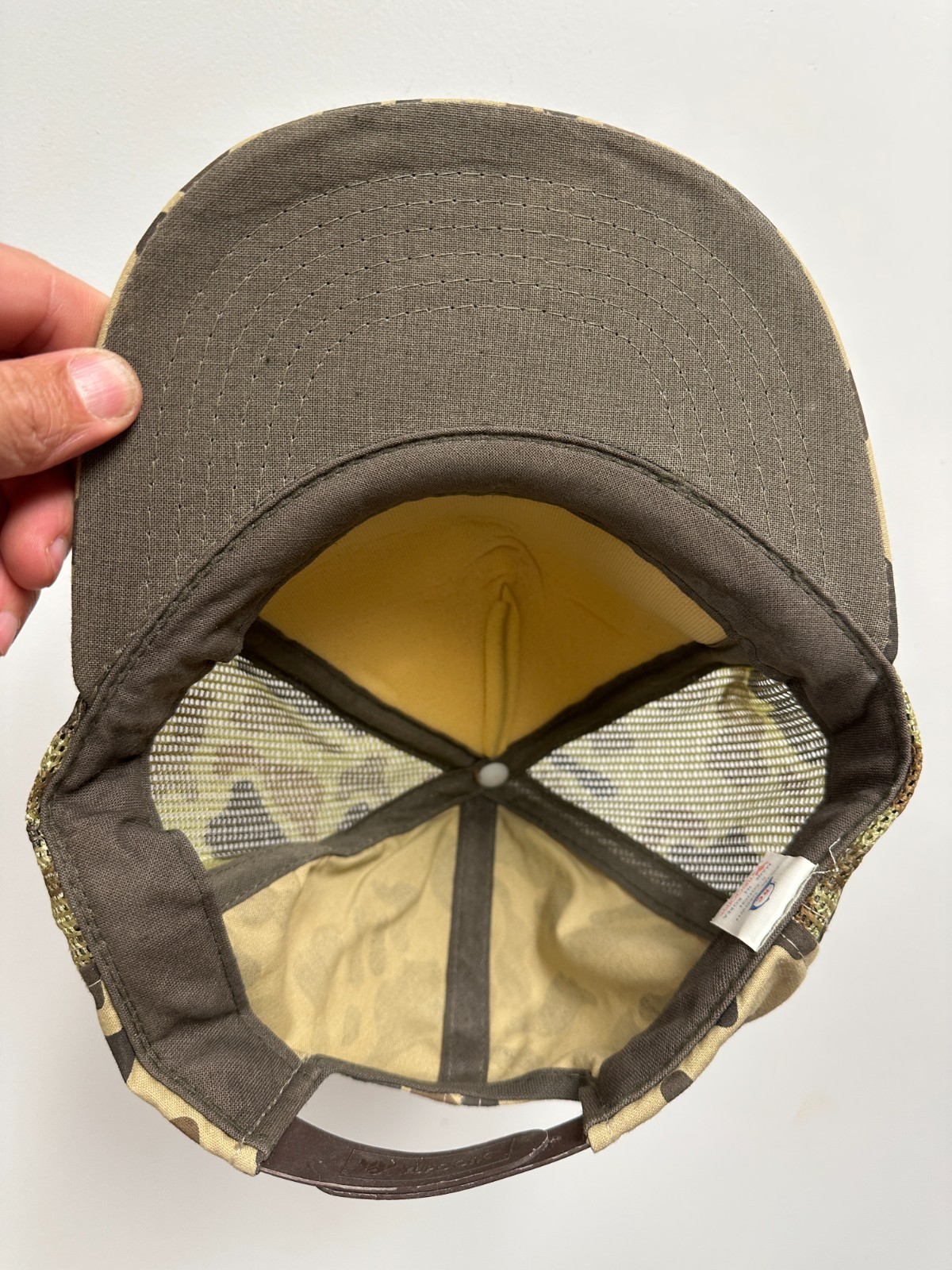 VTG 80s American Wild Turkey Society Snapback Hat Cap Camo Federation Foam Truck