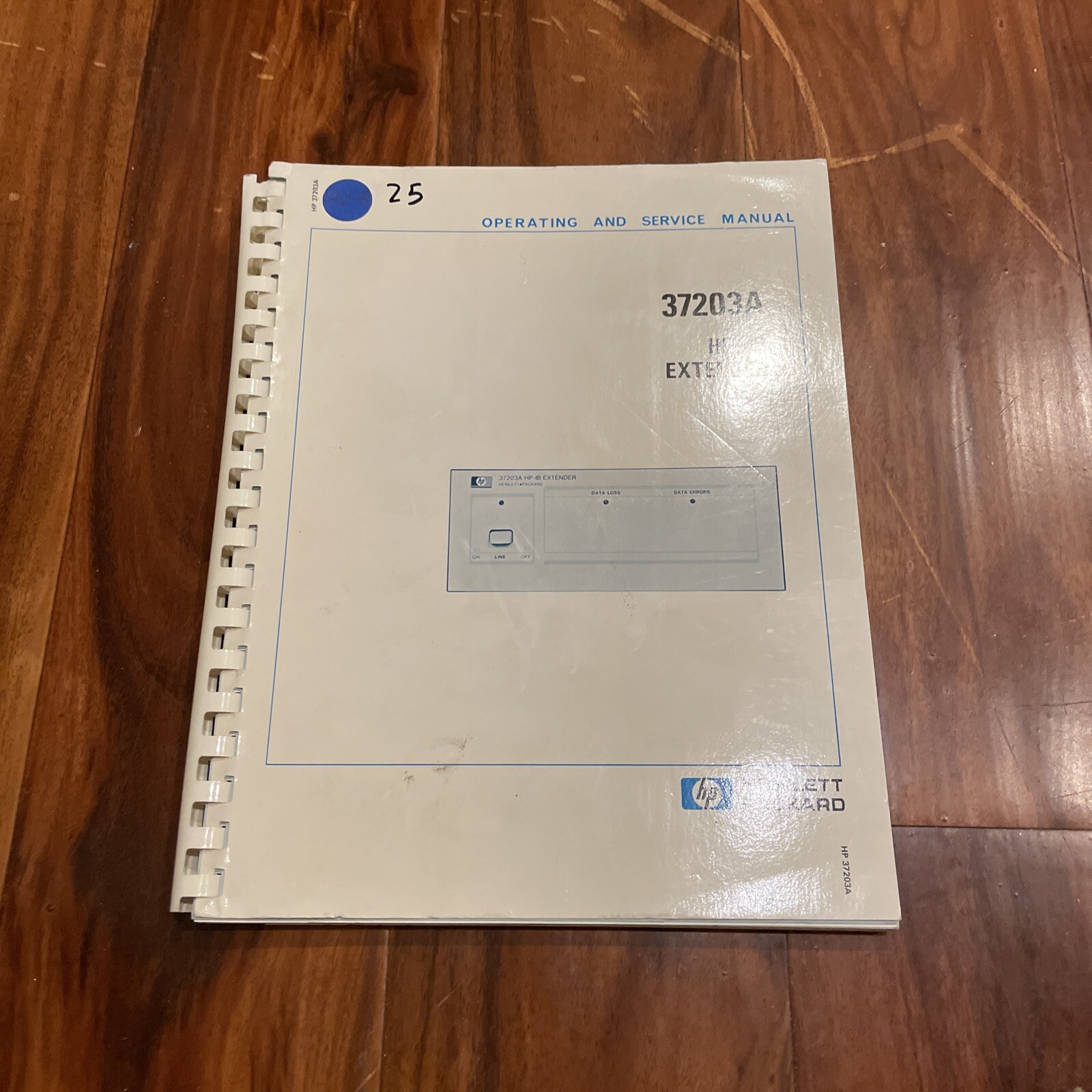 HP 37203A HP-IB Extender Option 001 Operating & Service Manual 37203-90000