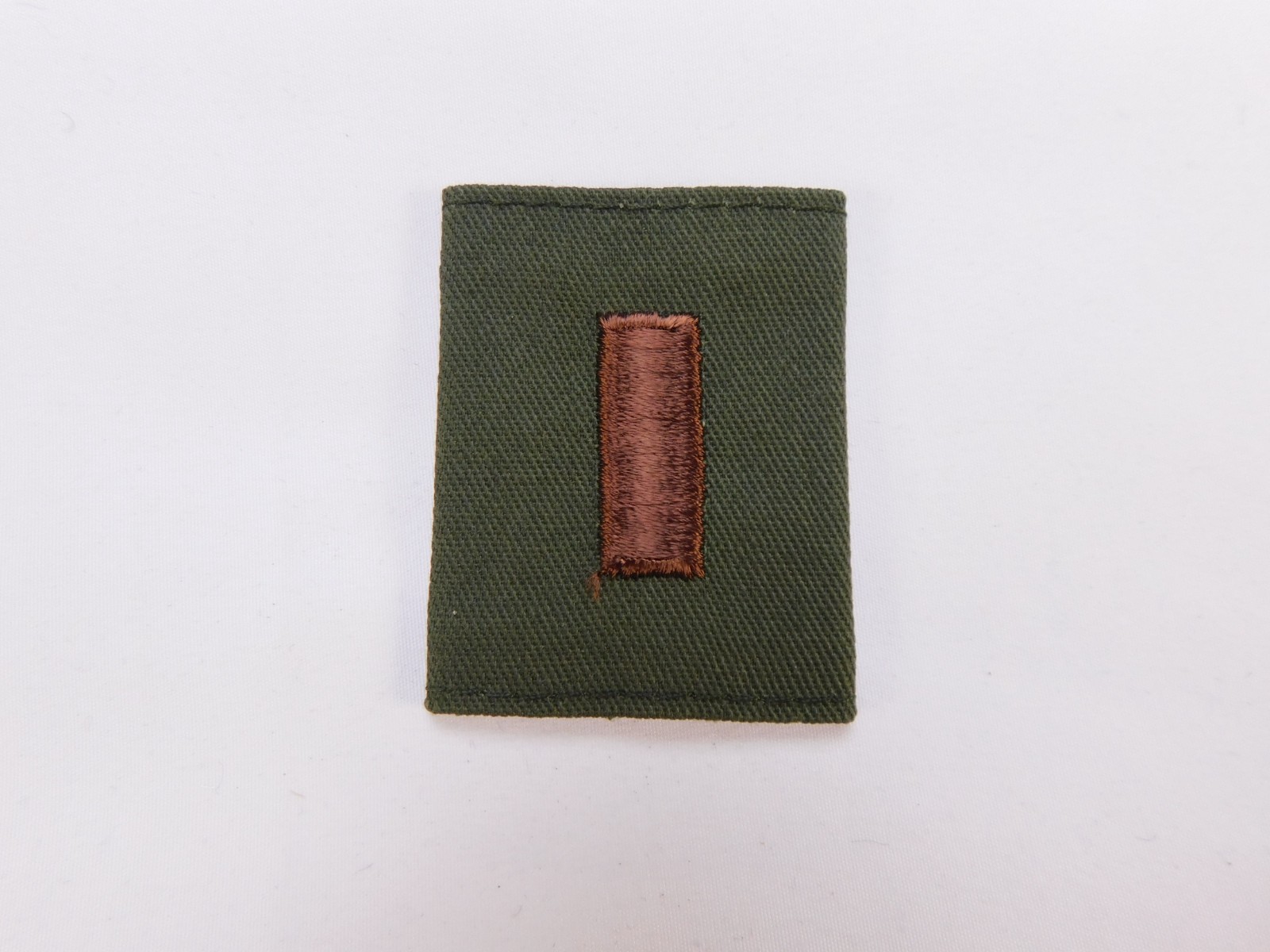 US Air Force USAF Gortex Loop Rank 2nd Lt.  Lieutenant BDU Green Slide Patch
