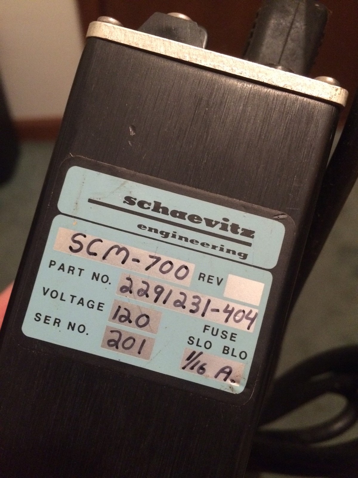 SCHAEVITZ SCM-700 SIGNAL CONDITIONER FOR TRANSDUCER