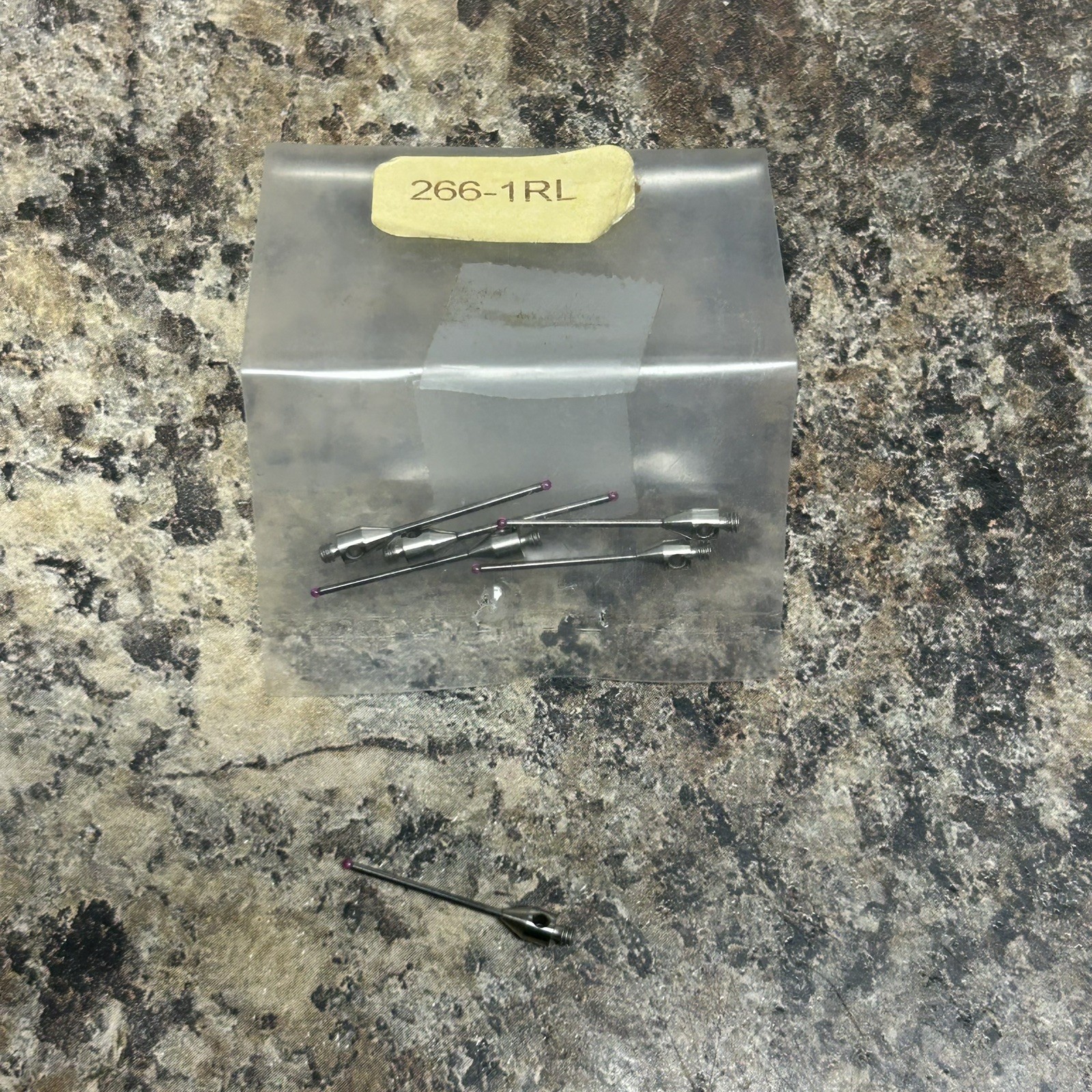 6 CMM Touch Probe 1mm Ruby Ball 20mm Long Carbide Stylus 266-1RL M2 Threads