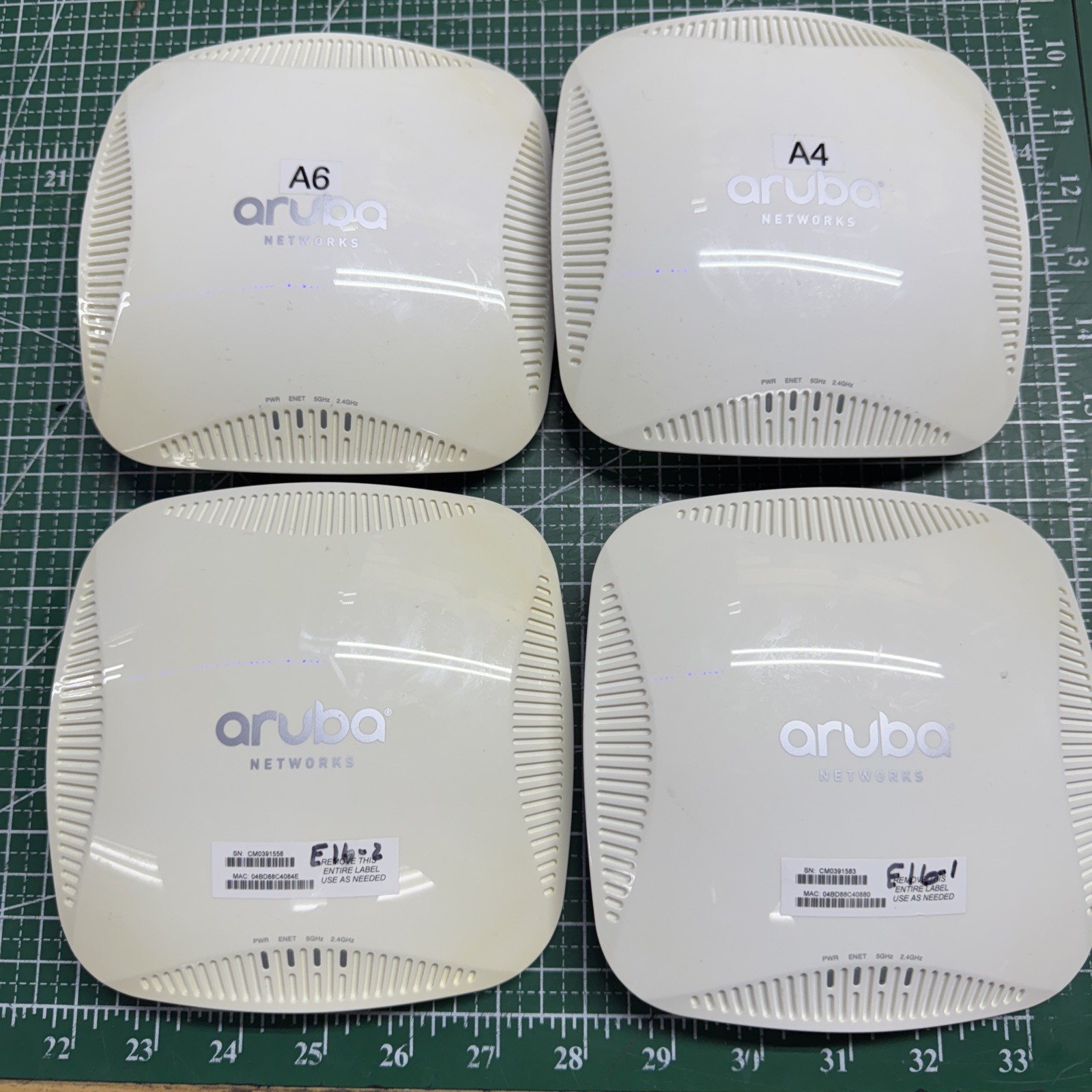 Lot of 4 Aruba Networks APIN0205 Wireless Access Point IAP-205-US FREE SHIPPING