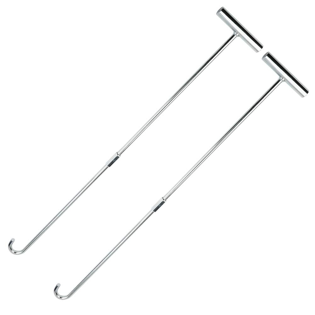 5th Wheel Pin Puller 32 Inch Solid Steel with Chrome Plating Heavy Duty 2 Pack