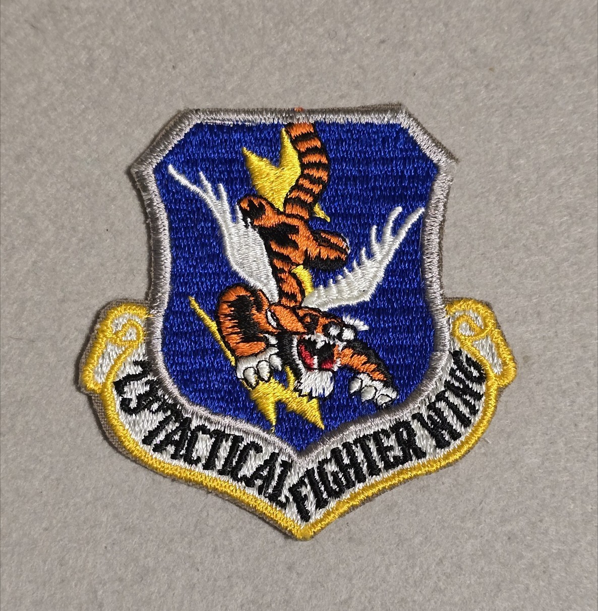 USAF 23rd Tactical Fighter Wing Patch - 3 1/2" x 3 1/2" - no plastic backing