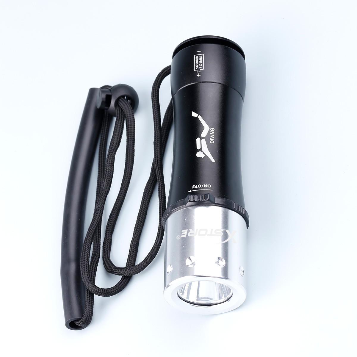 Underwater Flashlight Professional Diving Light LED Waterproof Dive Scuba Lamp
