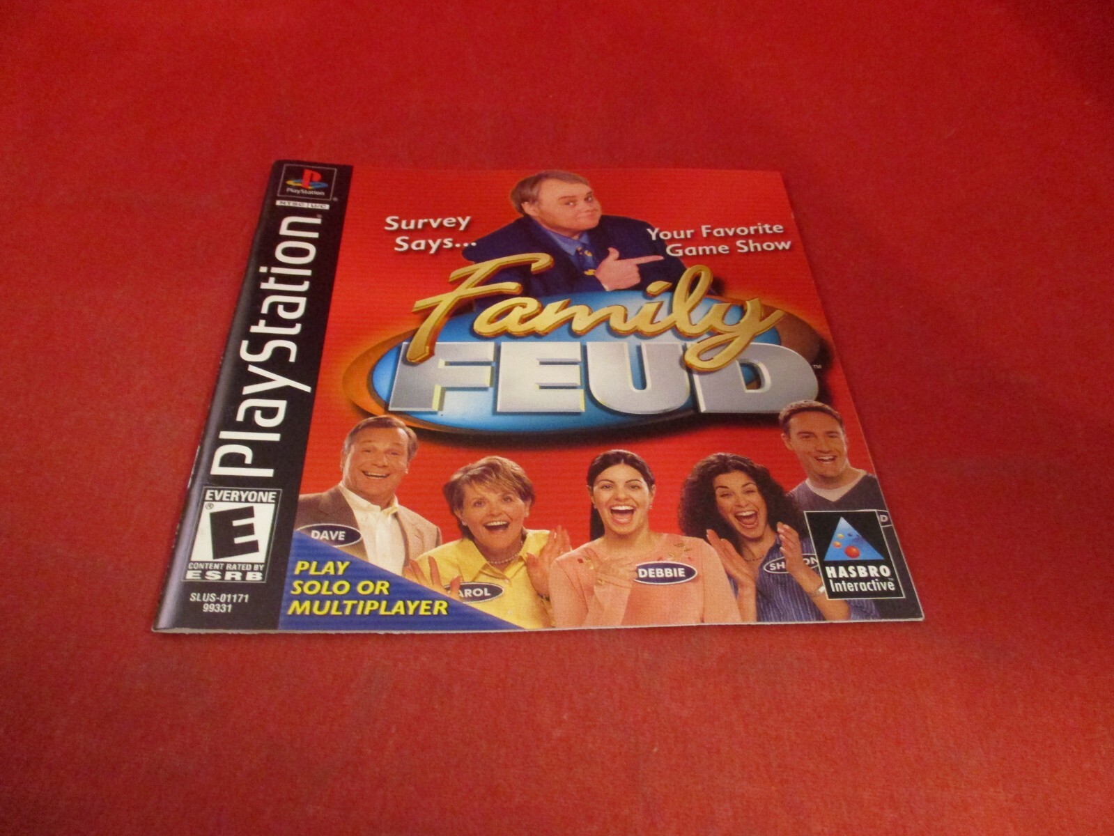 Family Feud PS1 PlayStation 1 Instruction Manual Booklet ONLY Family Fued