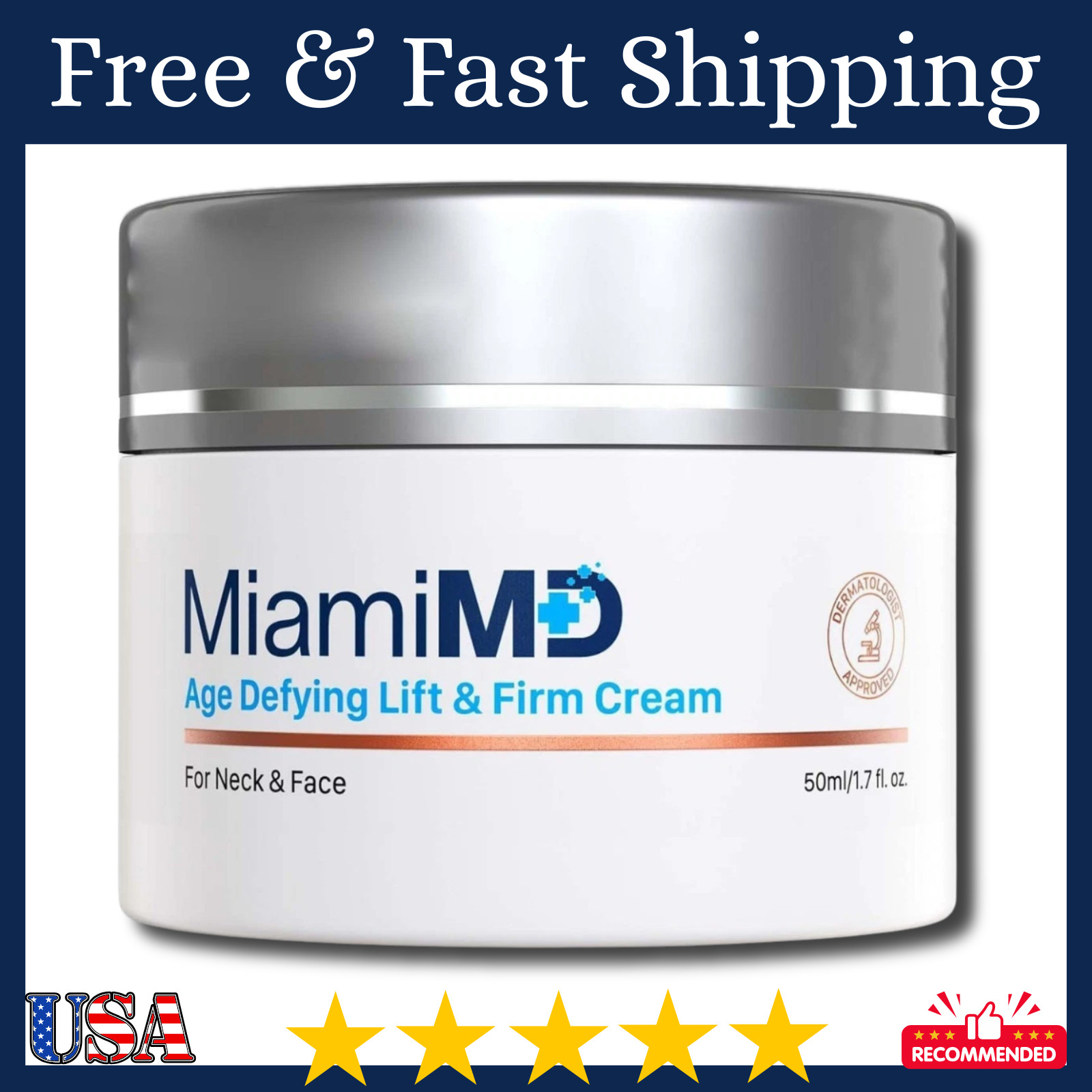 MiamiMD (Miami MD) Age Defying Lift & Firm Cream For Neck And Face - 50ml/1.7OZ