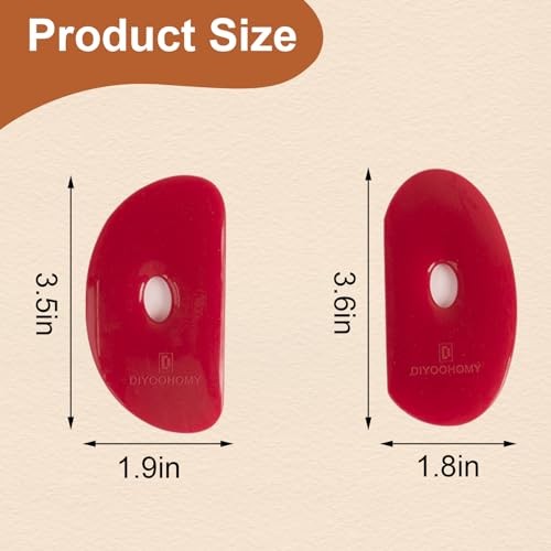 Red-2 Ceramic Ribs for Ceramic Tools - Soft Silicone - Ceramic - Sizes 2-4
