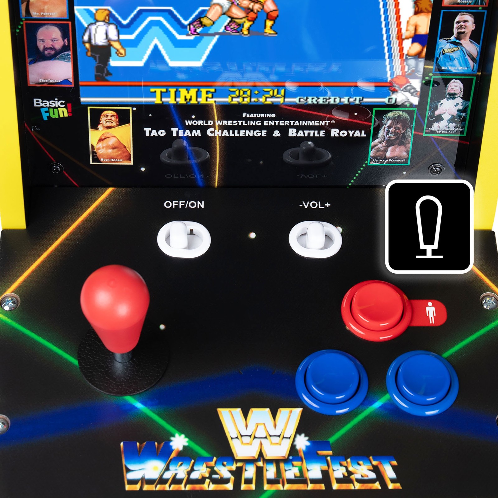 Arcade Classics WWE Counter Series Game with 8" Liquid Crystal Screen & 4 Games
