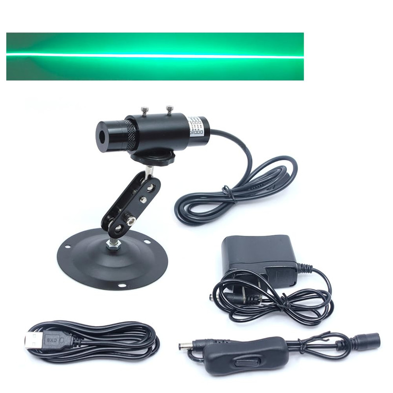 Oxlasers 520Nm Focusable High Power Green Line Module Line Generator 5V High