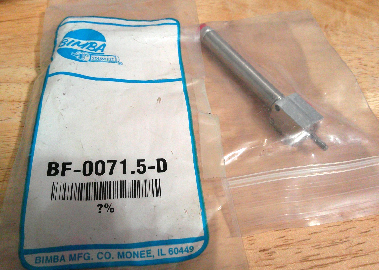 (1) *NEW* Bimba Pneumatic Cylinder BF-0071.5-D