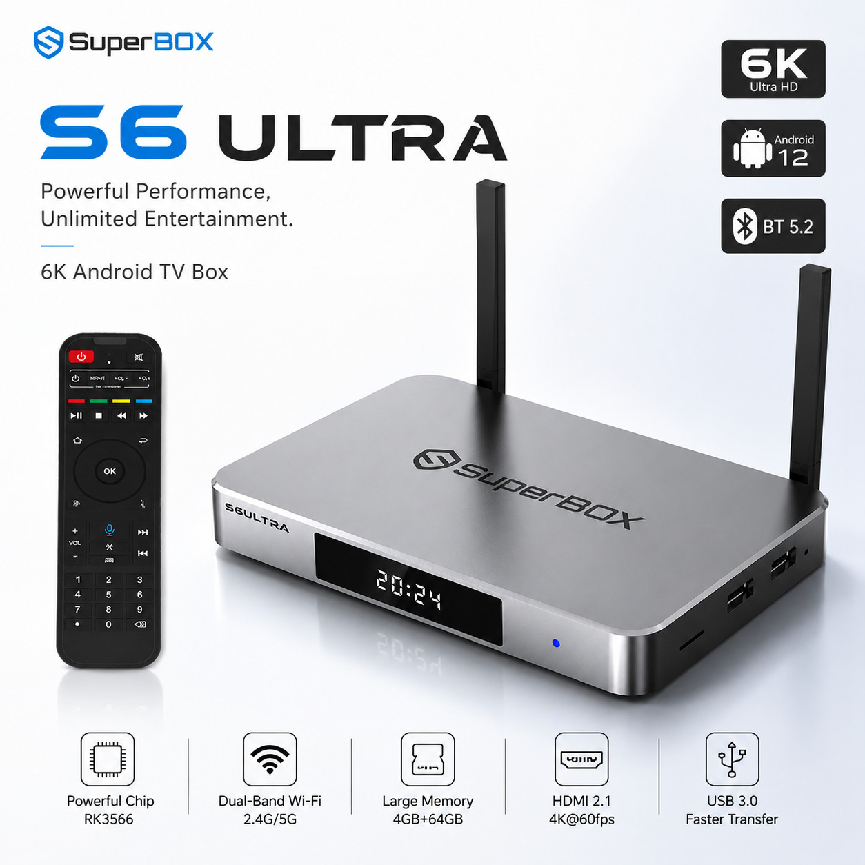 SuperBox S6 Ultra TV BOX -Authorized Distributor - Free Fast Ship