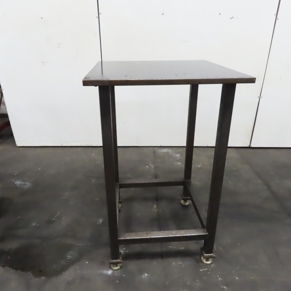 1" Thick Steel Top Assembly Welding Fabrication Table 30"x 30"x 48" Adj Height
