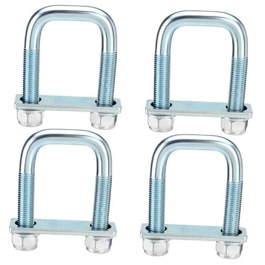 4 Pack Square U Bolt for 2 Inch Wide Leaf For 2" Wide Leaf Spring-4 Pack