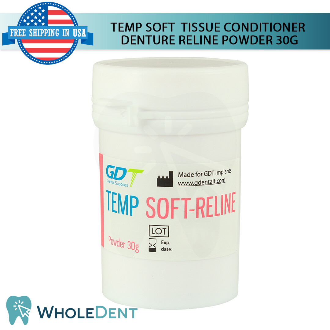 Self Curing Resin For Temp Soft Reline Home Use Kit DIY Denture Temporal Renew