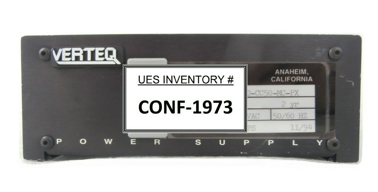 Verteq Process Systems ST800-CC50-MC-PX Power Supply Module Working Surplus